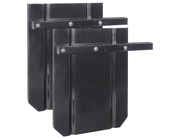 Black Powder Coated Steel Splash Guards 22x28 Inch