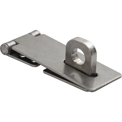 Zinc-Plated Steel Universal Heavy-Duty Hinged Security Hasp, 1.44"W x 4.63"L 