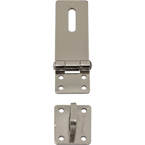 Stainless Steel Universal Heavy-Duty Hinged Security Hasp, 1.44"W x 4.63"L 