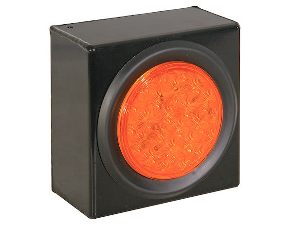 4 Inch Amber Round Recessed Strobe