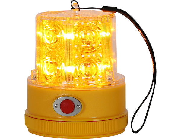 5 Inch by 4 Inch Portable Amber LED Beacon Light 