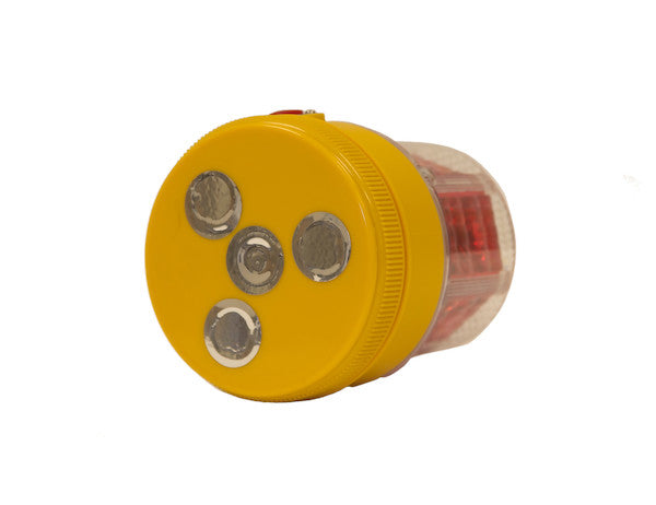 5 Inch by 4 Inch Portable Red LED Beacon Light 