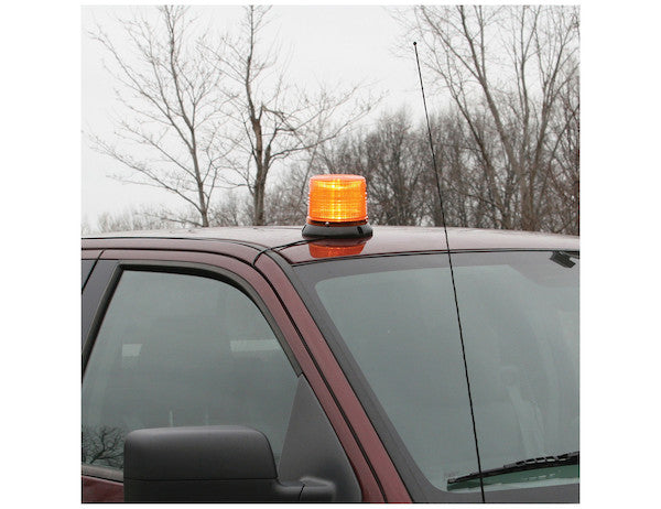 6.5 Inch by 5 Inch Amber LED Beacon Light 