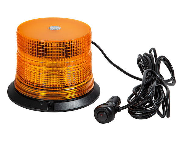 6.5 Inch by 5 Inch Amber LED Beacon Light 