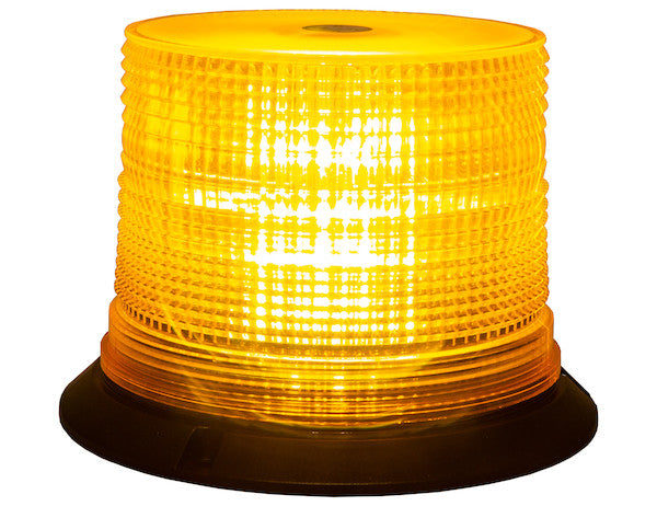 6.5 Inch by 5 Inch Amber LED Beacon Light 