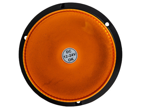 6.5 Inch by 5 Inch Amber LED Beacon Light 