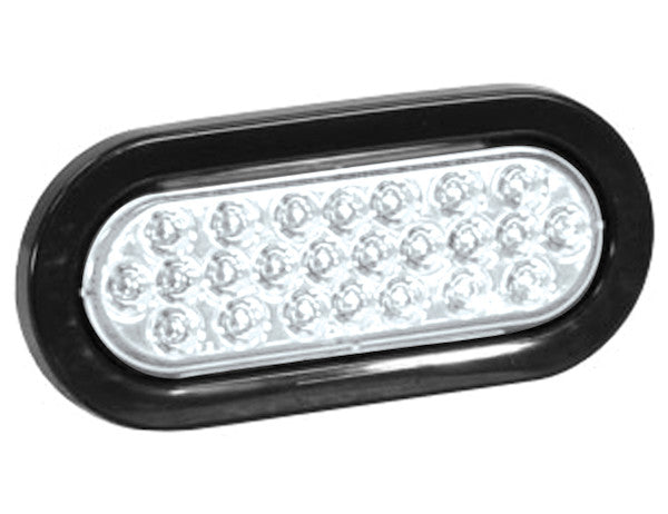 6 Inch Amber Oval Recessed Strobe Light With 24 LED