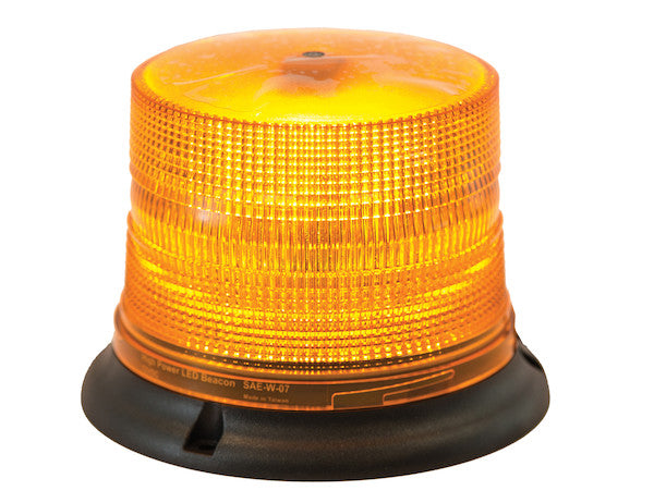 6.5 Inch by 5 Inch Programmable LED Strobe Beacon with Auxiliary Plug