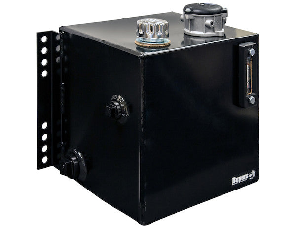 SMR15SF10 - 15 Gallon Side Mount Steel Hydraulic Reservoir With 10 Micron Filter