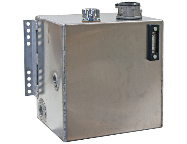 25 Gallon Side Mount Aluminum Hydraulic Reservoir With 10 Micron Filter