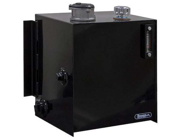 25 Gallon Side Mount Steel Hydraulic Reservoir With 10 Micron Filter