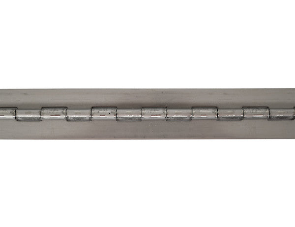 Stainless Continuous Hinge .075 x 72 Inch Long with 1/4 Pin and 2.5 Open Width