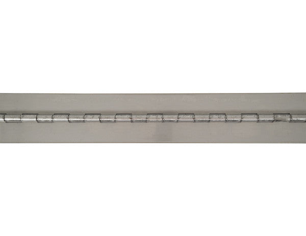 Stainless Continuous Hinge .075 x 72 Inch Long with 1/4 Pin and 3.0 Open Width