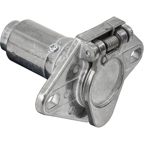 6-Way Die Cast Metal Trailer Connector - Truck Side