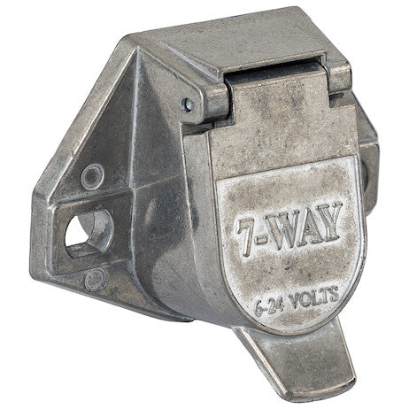 7-Way Die-Cast Metal Trailer Connector - Truck Side