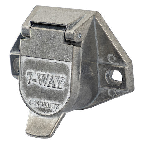 7-Way Die-Cast Metal Trailer Connector - Truck Side