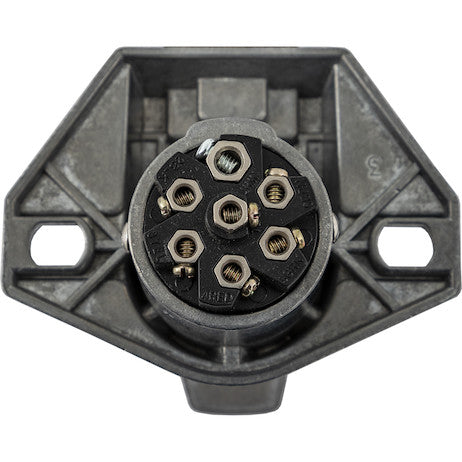 7-Way Die-Cast Metal Trailer Connector - Truck Side