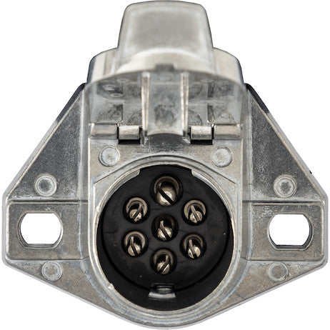 7-Way Die-Cast Metal Trailer Connector - Truck Side