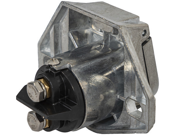 2-Way Die-Cast Zinc Trailer Connector -Truck Side - Vertical Pin Arrangement