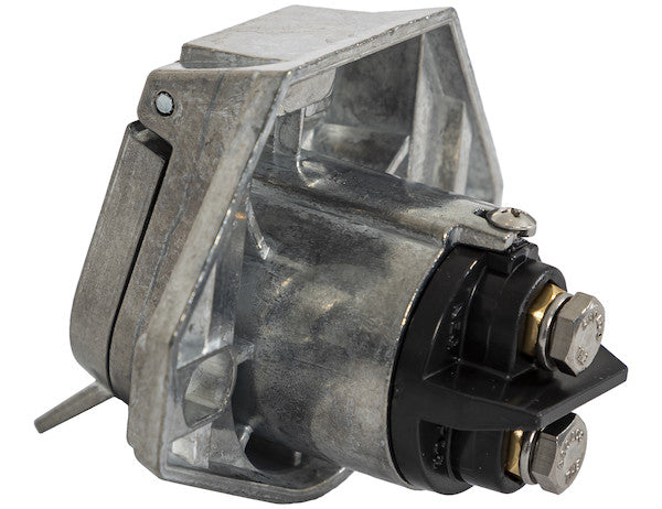 2-Way Die-Cast Zinc Trailer Connector -Truck Side - Vertical Pin Arrangement
