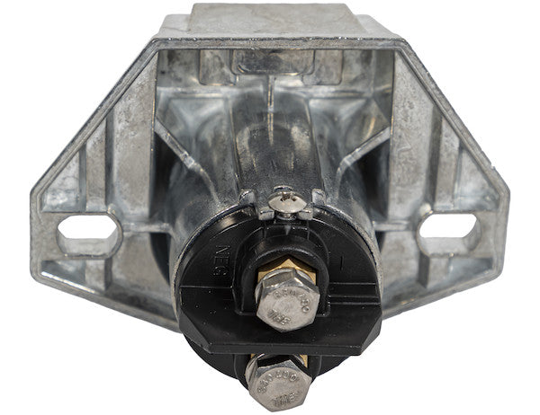 2-Way Die-Cast Zinc Trailer Connector -Truck Side - Vertical Pin Arrangement