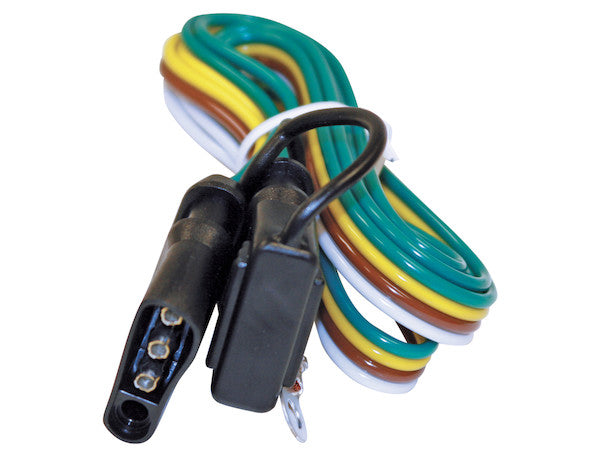 48 Inch Prewired Loop with a 4-Way Flat Connector/Cap