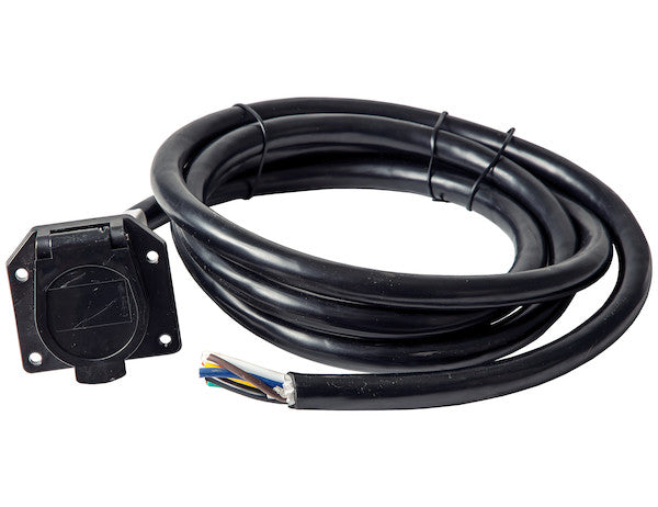 TC1967P - 7-Way Truck Side Flat Pin Trailer Connector