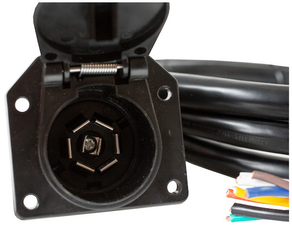 7-Way Truck Side Flat Pin Trailer Connector
