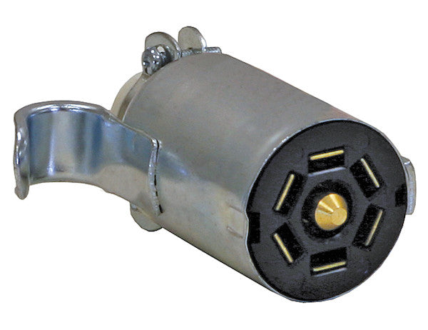 7-Way Stamped Zinc Trailer Connector - Trailer Side