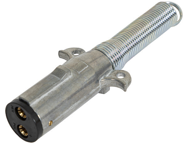2-Way Die-Cast Zinc Trailer Connector -Trailer Side - Vertical Pins with Spring