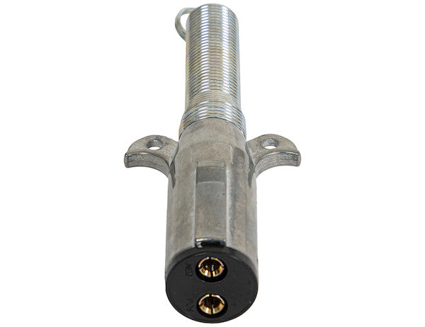 2-Way Die-Cast Zinc Trailer Connector -Trailer Side - Horizontal Pins with Spring