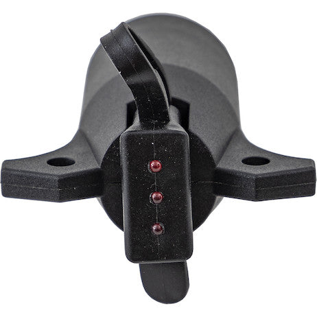 7-Way Flat to 4-Flat Plastic Trailer Connector Adapter with LED Tester