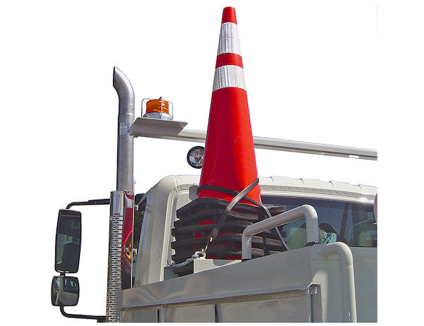 Horizontal Mount Traffic Cone Holders Black Powder Coat