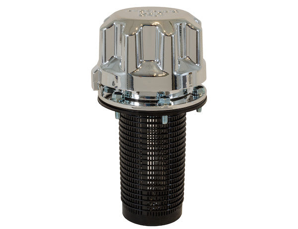Chrome-Plated Polymer Filler-Strainer Breather Cap Assembly