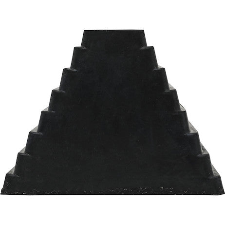 Heavy Duty Rubber Wheel Chock with Chain Eye 10x8x6 Inch