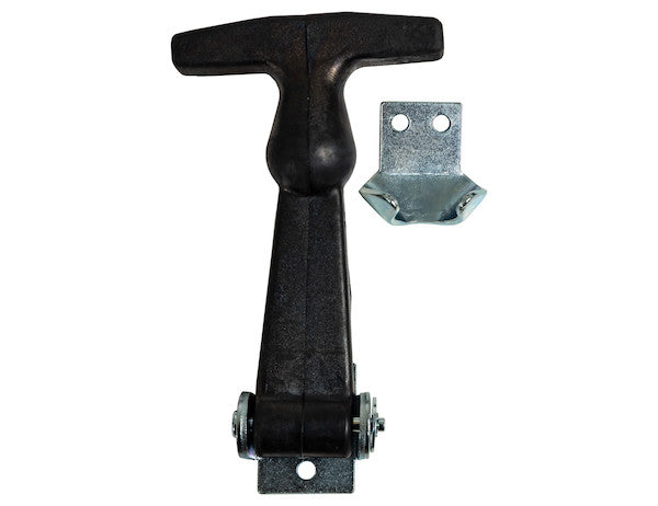 4-7/8 Inch Easy Grip Rubber Hood Catch With U-Bracket