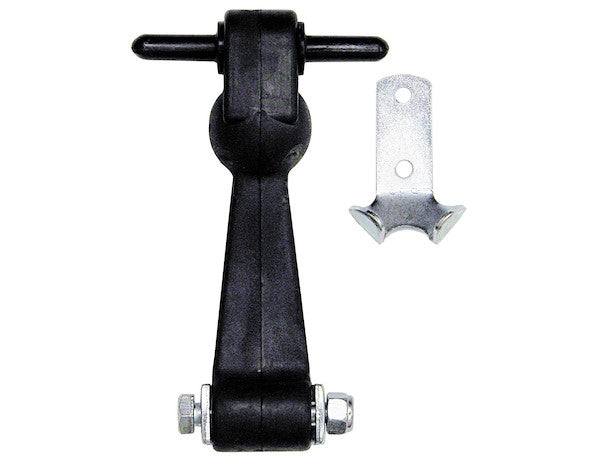 WJ205 - 6 Inch Heavy-Duty Rubber Hood Catch - Includes Brackets and Pin-No Bumper