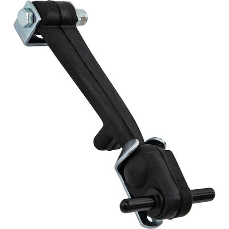 7-7/8 Inch Heavy-Duty Rubber Hood Catch - Includes Brackets and Pin-With Bumper