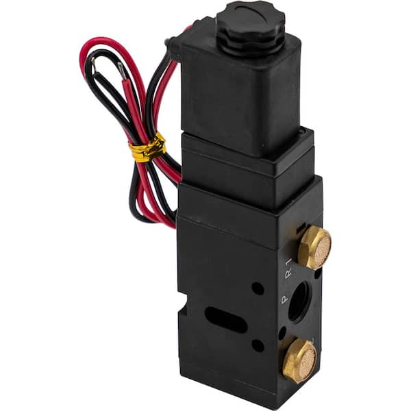 4-Way 3-Position Manual Air Valve With Five 1/4 Inch NPT Ports