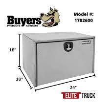 18x18x24 Stainless Steel Truck Box With Polished Stainless Steel Door