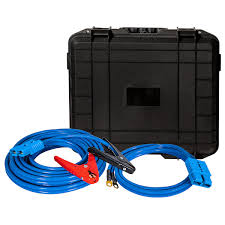 28 Foot Long Booster Cables With Blue Quick Connect - 600 Amp