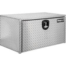 18x18x48 Inch Diamond Tread Aluminum Underbody Truck Box with 3-Pt. Latch