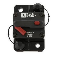 90 Amp Circuit Breaker With Manual Push-to-Trip Reset