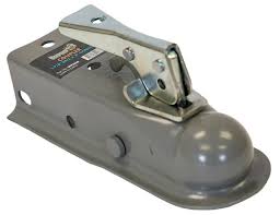 Straight Tongue Coupler - 1-7/8 Inch Ball, 2 Inch Channel, 200 Pound Tongue Weight, Primed Steel