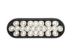 Bulk 6 Inch Clear Oval Backup Light With 24 LEDs (Sold in Multiples of 10)