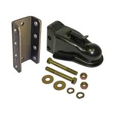 COUPLER, 2-5/16in ASSY W/3 POS CHANNEL - Black Powder-Coated