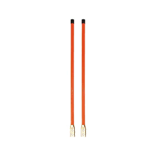 3/4 x 36 Inch Fluorescent Orange Bolt-On Bumper Marker Sight Rods with Hardware