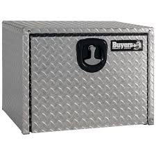 18x18x24 Inch Diamond Tread Aluminum Underbody Truck Box with 3-Pt. Latch