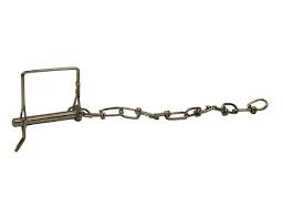 3/8 Inch Safety Pin with 8 Inch Chain