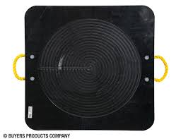 Ultra High Density Poly Outrigger Pad with Recessed Radius - 30 x 30 x 2 Inch